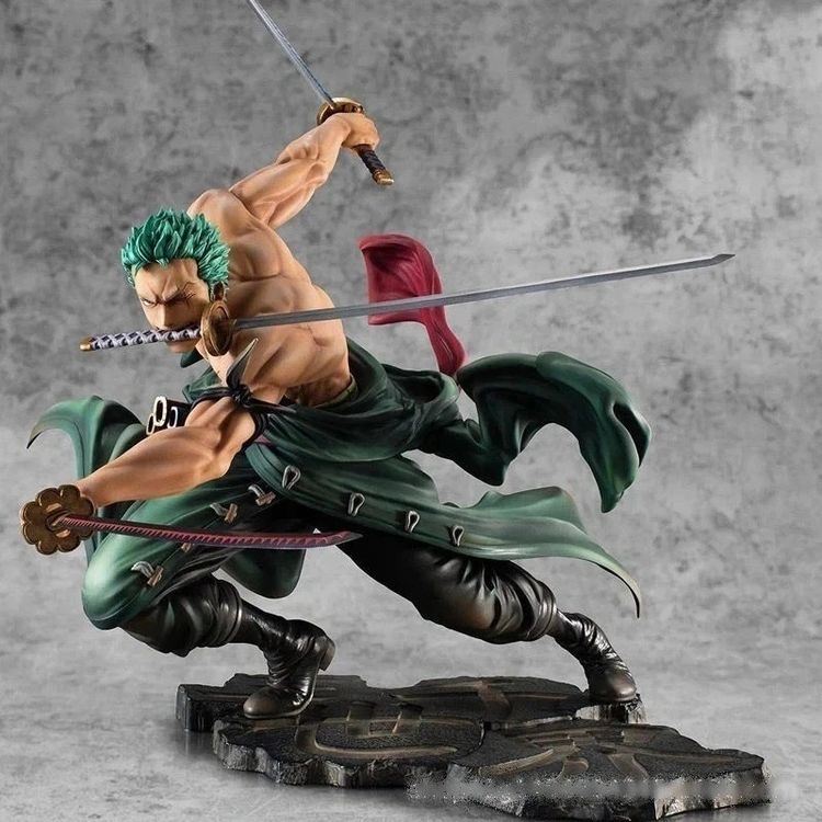 Immagine di Green Haired Anime Figure With Swords 1